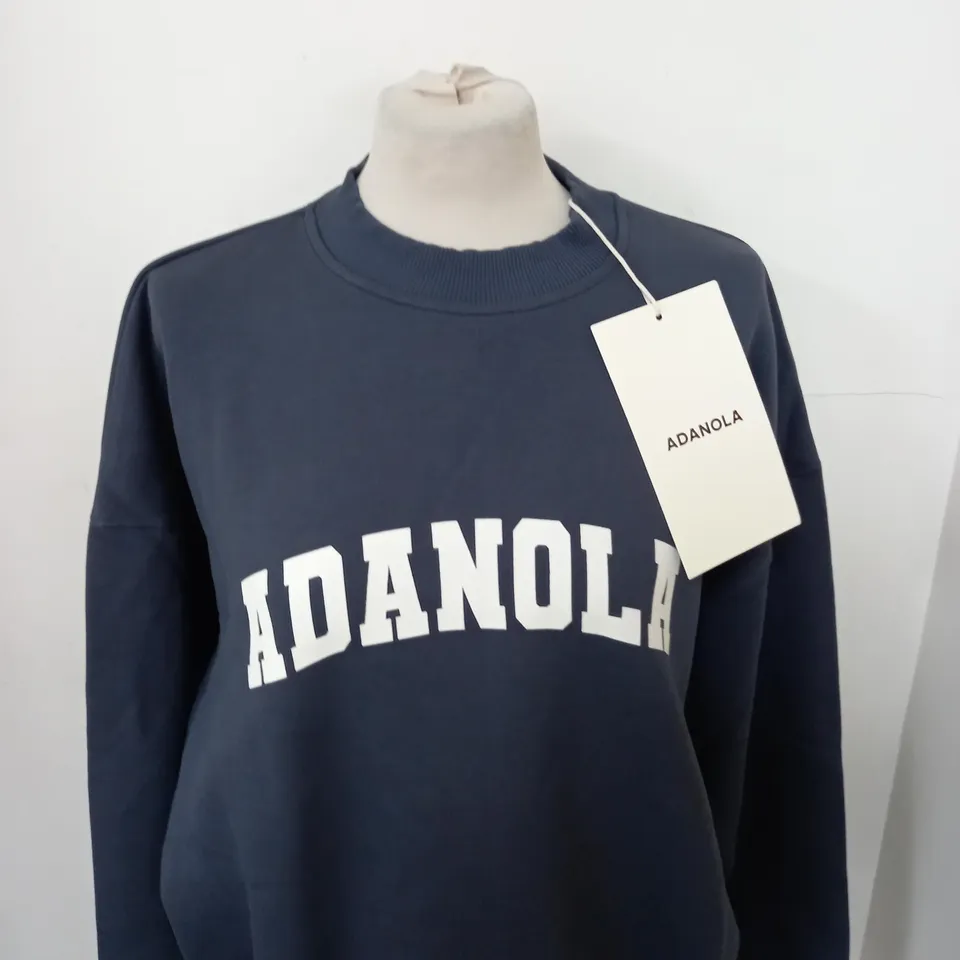 ADANOLA VARSITY OVERSIZED SWEATSHIRT SIZE S