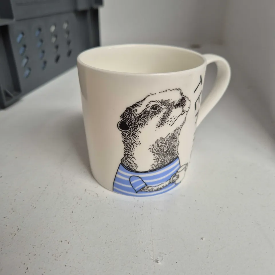 TOTE OF APPROXIMATELY 10 ASSORTED FRAGILE ITEMS TO INCLUDE: TEA ME OTTER MUG