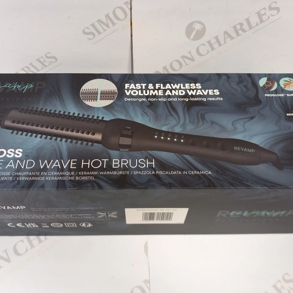 BOXED REVAMP PROGLOSS VOLUME ABD WAVE HOT BRUSH