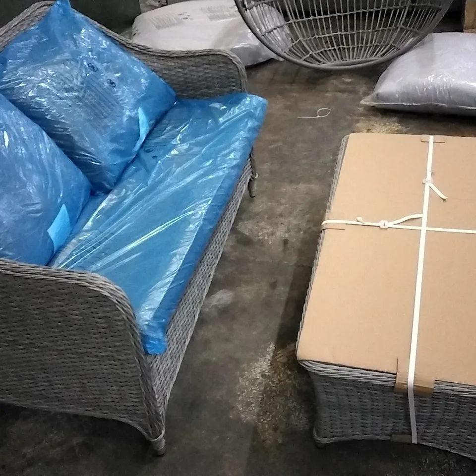 HAMILTON WICKER COFFEE SET 