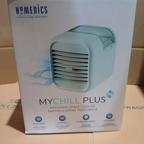 BOXED HOMEDICS MYCHILL PLUS PERSONAL SPACE COOLER 