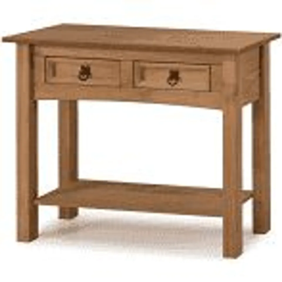 BOXED PALMEA 88CM SOLID WOOD CONSOLE TABLE 