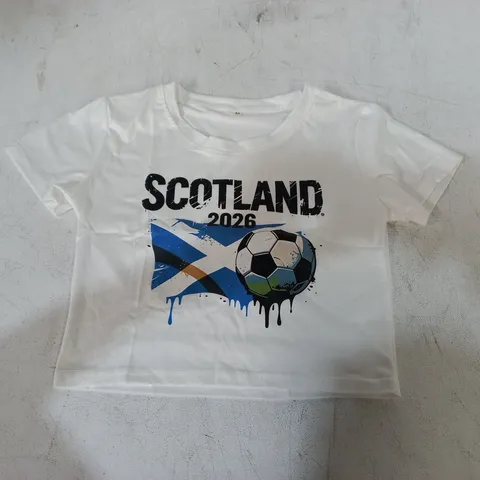 SCOTLAND 2026 T-SHIRT – WHITE, SIZE M