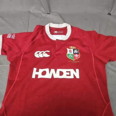 SIGNED CANTERBURY BRITISH & IRISH LIONS JERSEY - L