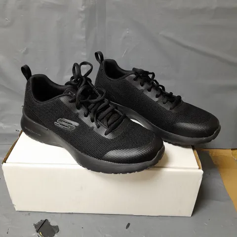 SKECH-AIR BY SKECHERS MENS KNITTED TRAINERS BLACK SIZE 8