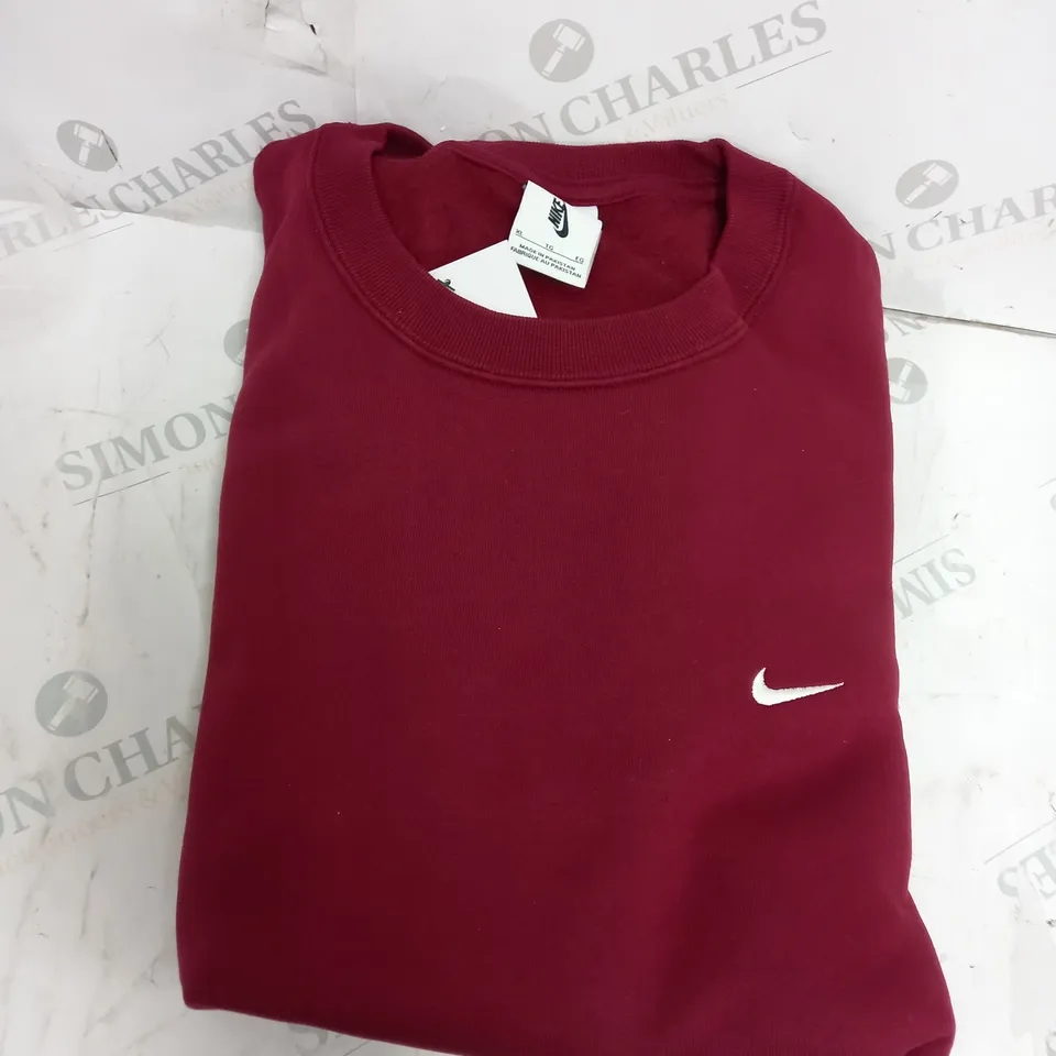 BURGUNDY NIKE JUMPER SIZE XL 