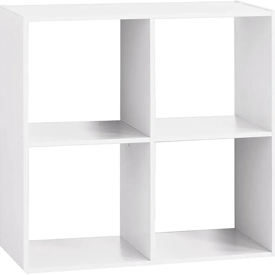 BOXED 5 FIVE SIMPLY SMART SHELF 4 COMPARTMENTS WHITE MIX N' MODUL (1 BOX )