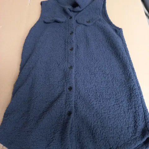 NAVY BLUE FLEECE GILET