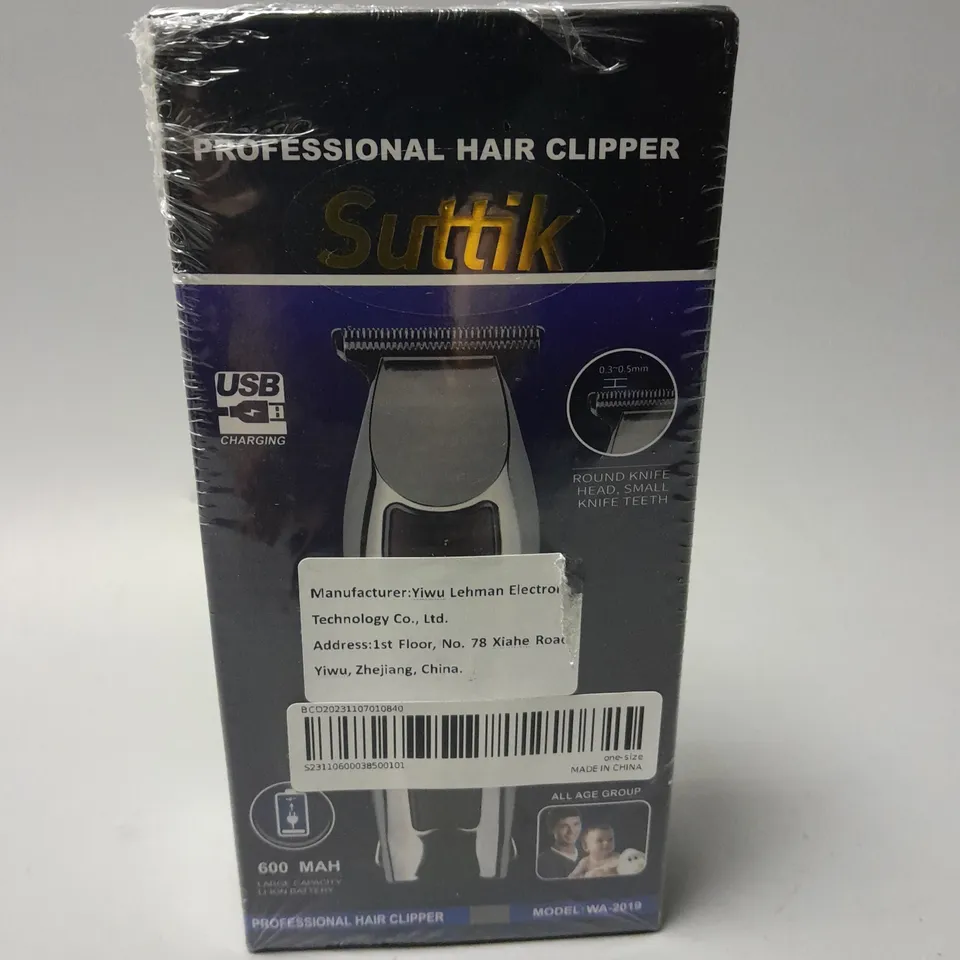 SEALED SUTTIK CORDLESS PROFESSIONAL HAIR CLIPPER