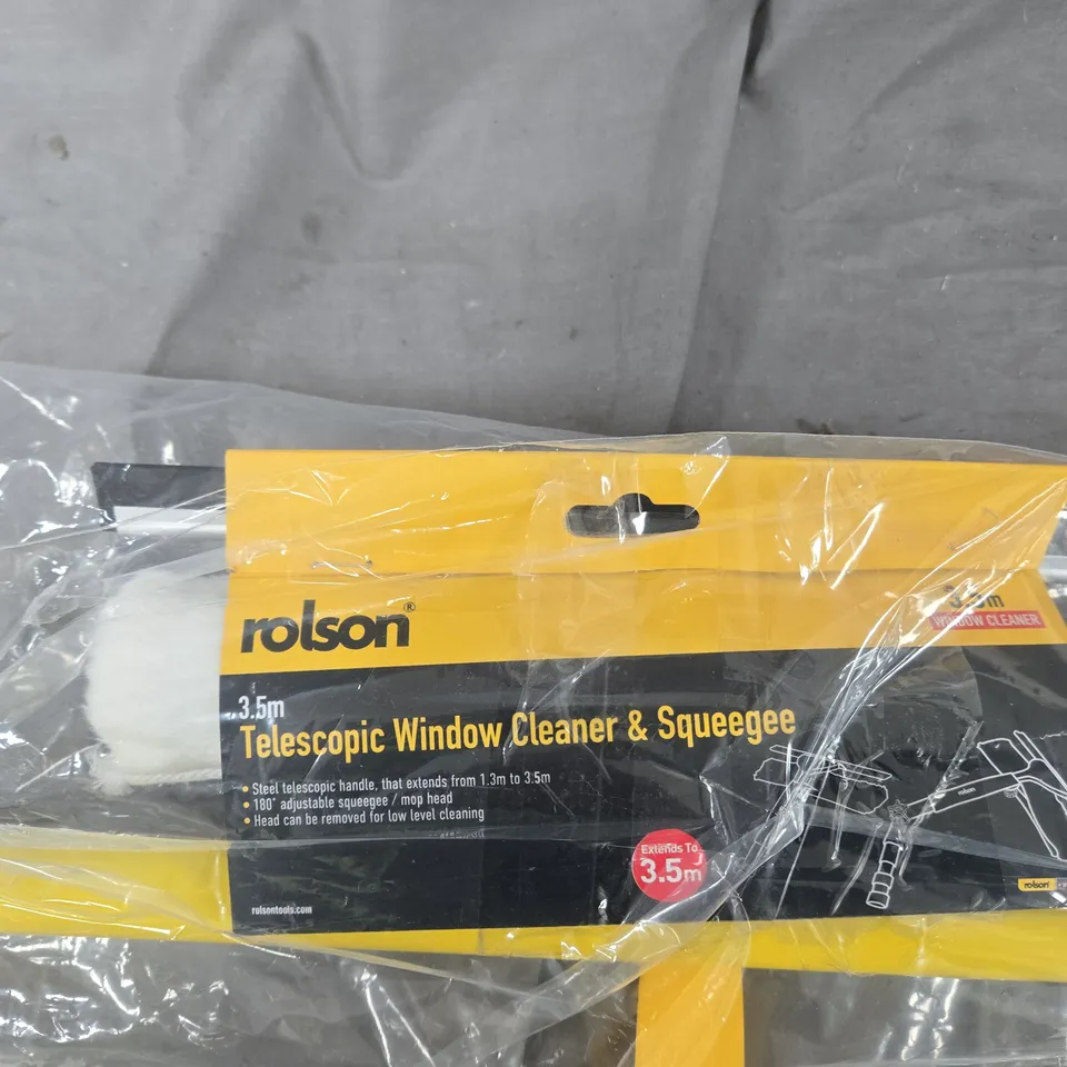 ROLSON TELESCOPIC WINDOW CLEANER & SQUEEGEE – 3.5M