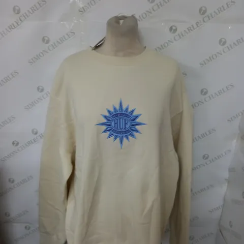 HUF LOGO GRAPHIC SWEATSHIRT SIZE XL
