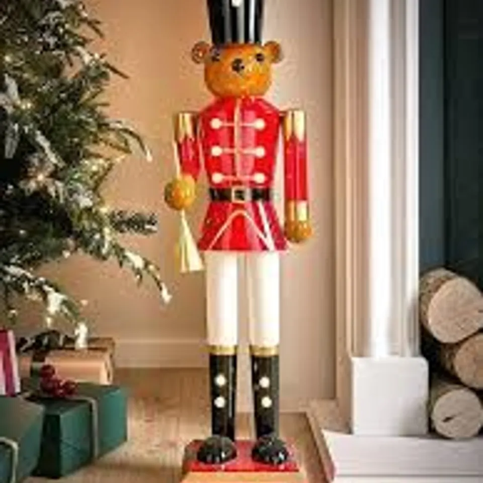 THREE KINGS LIT TEDDY NUTCRACKER CHRISTMAS ROOM LIGHT