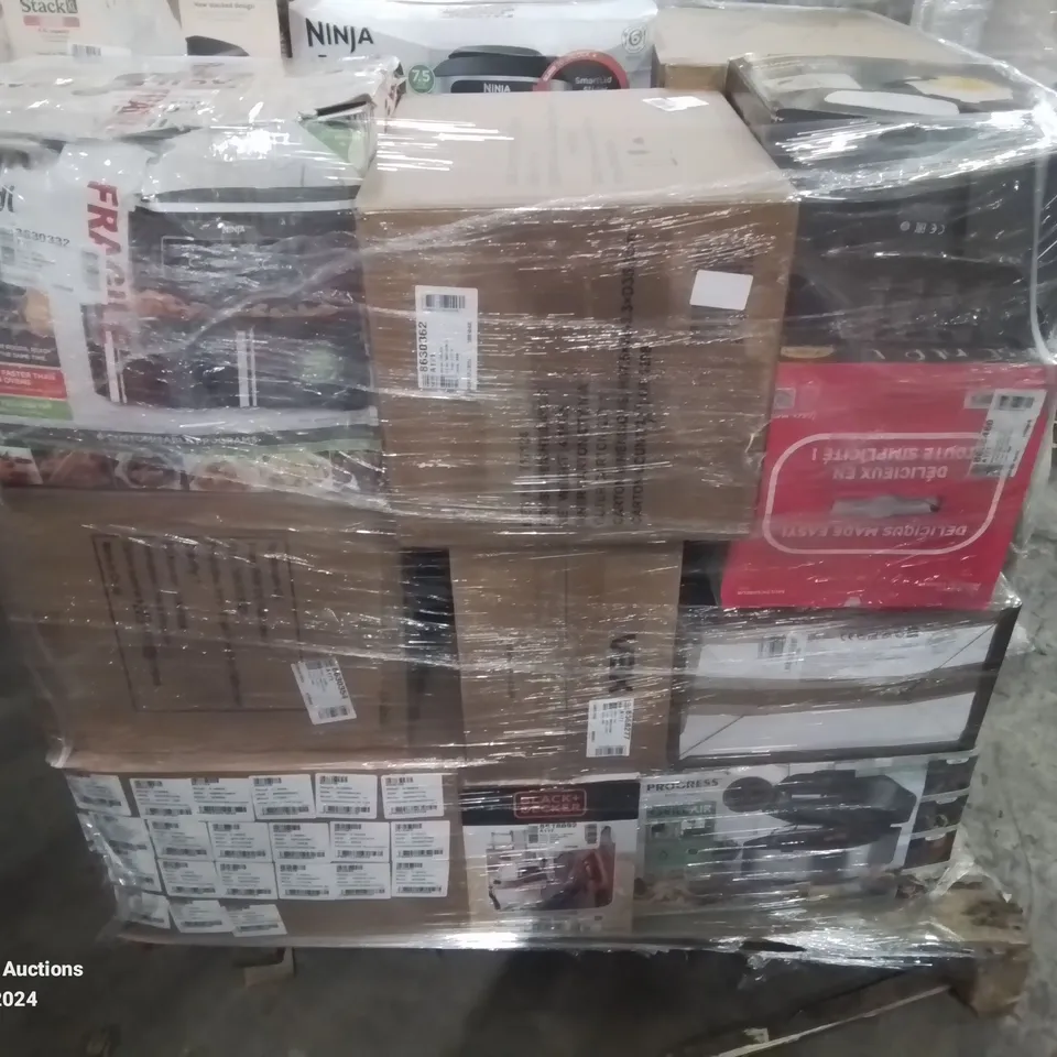 PALLET OF APPROXIMATELY 64 UNPROCESSED RAW RETURN HOUSEHOLD AND ELECTRICAL GOODS TO INCLUDE;