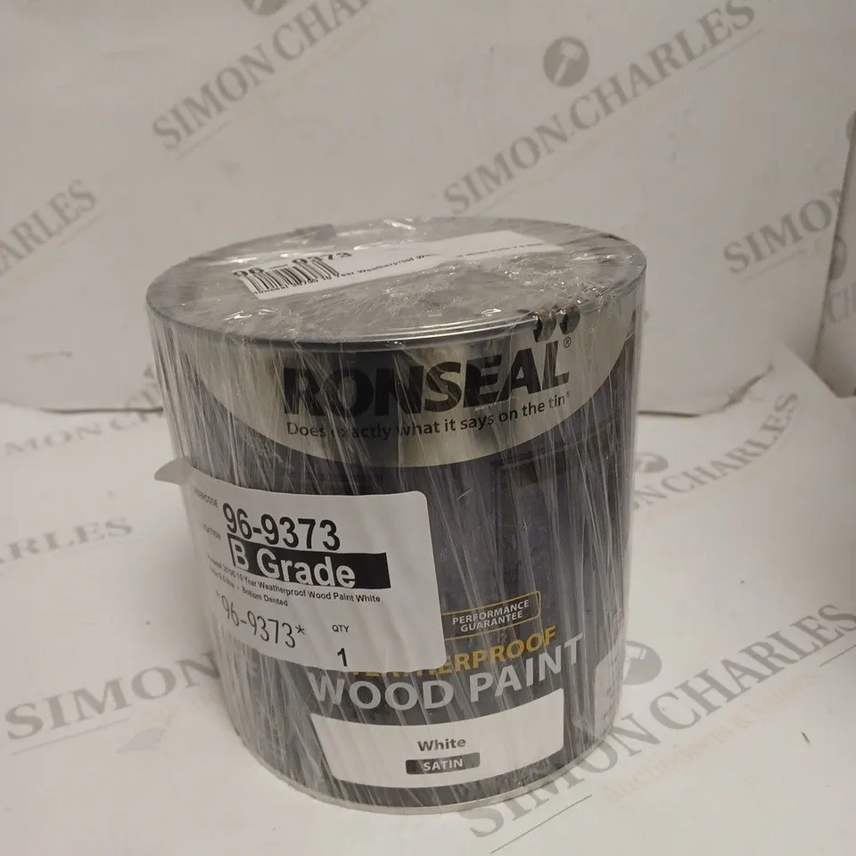 SEALED RONSEAL WATERPROOF WOOD PAINT IN WHITE SATIN 