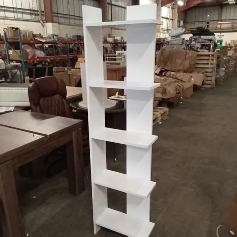 TALL 5-TIER BOOKCASE - WHITE