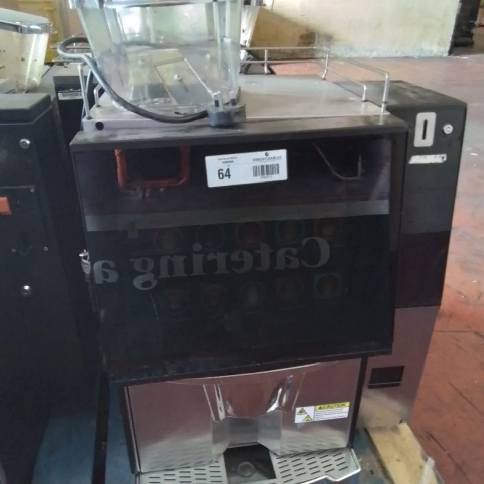 COFFETEK VITRO BEAN TO CUP & HOT DRINK DISPENCER WITH COIN MECHANISM 