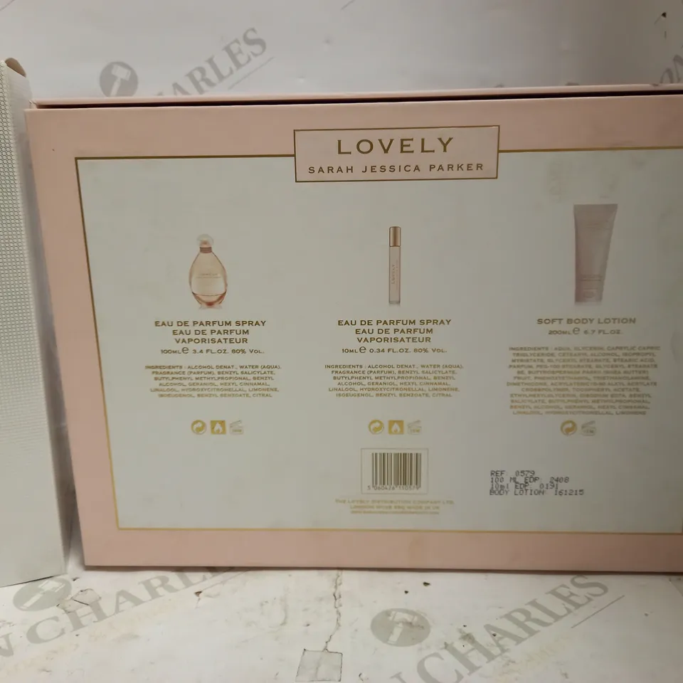 LOT OF 3 ASSORTED SARAH JESSICA PARKER LOVELY EAU DE PARFUM GIFT SETS	