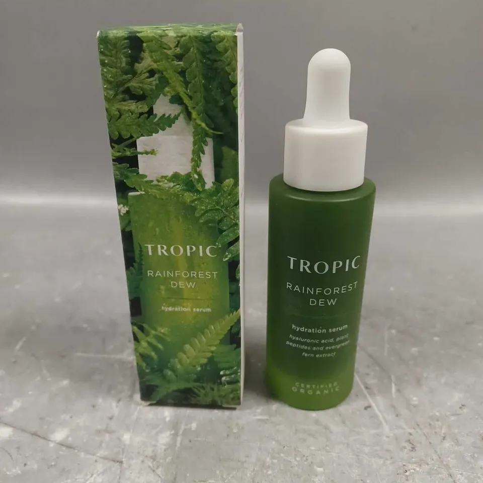 BOXED TROPIC SKINCARE RAINFOREST DEW HYDRATION SERUM 30ML