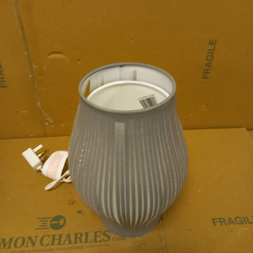 JOHN LEWIS GREY RIBBAND TABLE LAMP