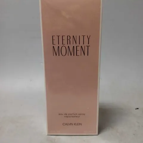 BOXED AND SEALED ETERNITY MOMENT EAU DE PARFUM CALVIN KLEIN 100ML