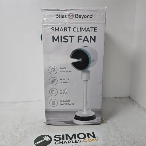 BLISS & BEYOND SMART CLIMATE MIST FAN – BOXED