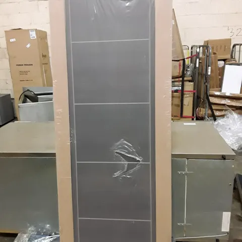 LPDOORS LAMINATE VANCOUVER MEDIUM GREY INTERNAL DOOR 78"×30" 35MM