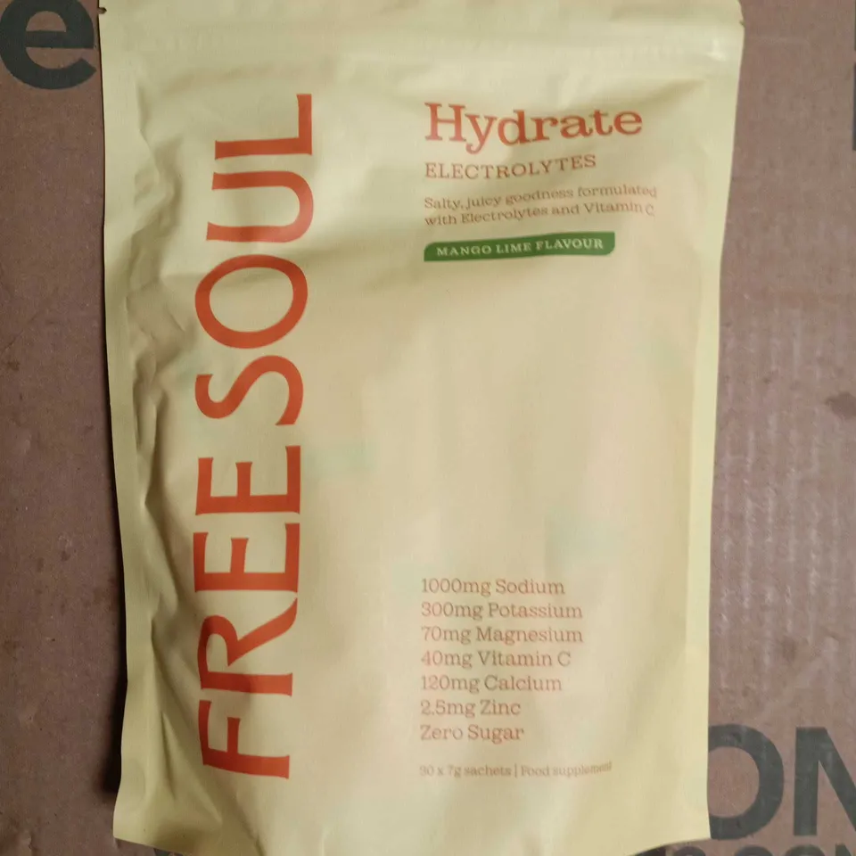 HYDRATE ELECTROLYTES MANGO LIME FLAVOUR POWDER SACHETS – 90 X 7G