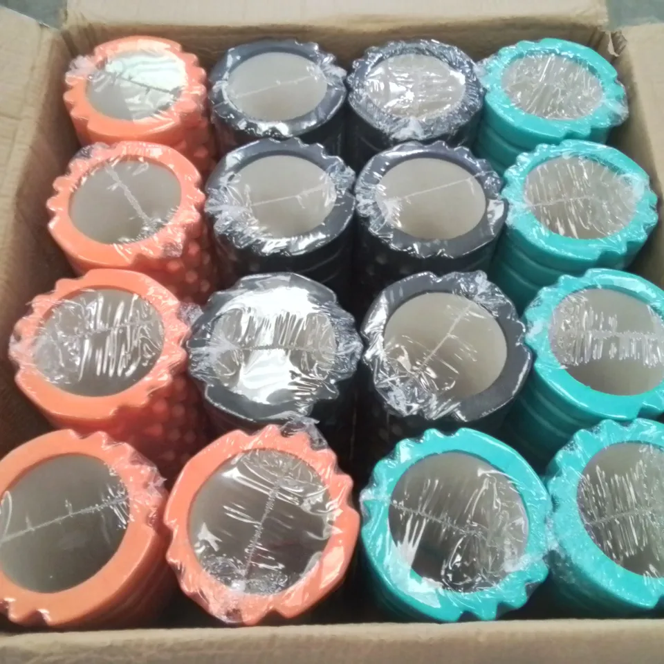 BOX CONTAINING 16 BRAND NEW KAYMAN DEEP TISSUE FOAM ROLLERS