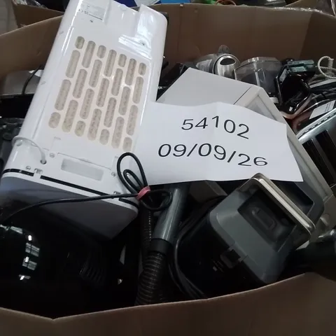 PALLET CONTAINING A LARGE QUANTITY OF ELECTRICAL PRODUCTS TO INCLUDE;AIR COOLER,TOASTER,MICROWAVE,VACUUM CLEANER