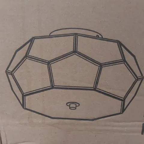 BRAND NEW BOXED GEOMETRIC CEILING LIGHT IN GOLD