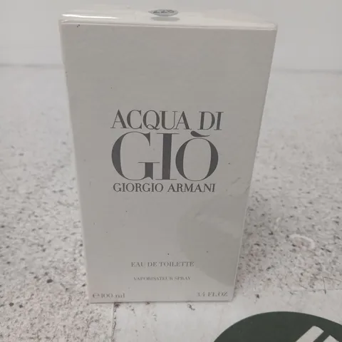 BOXED GIORGIO ARMANI ACQUA DI GIO EAU DE TOILETTE 100ML