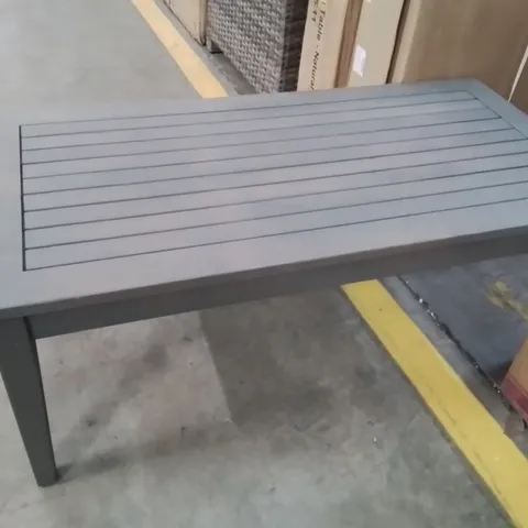 GREY WOODEN OUTDOOR COFFEE TABLE 