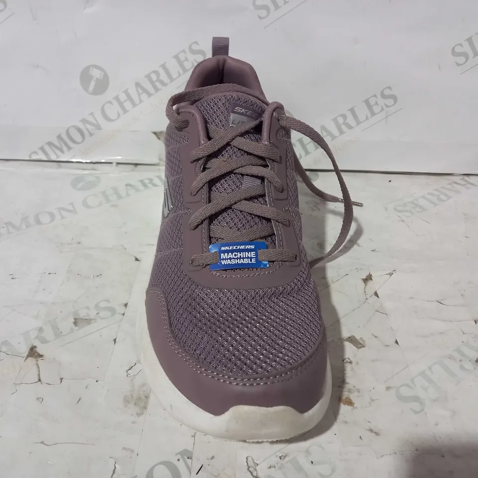 SKECHERS SKECH-AIR CLIP LACE UP TRAINERS IN LAVENDER UK SIZE 6