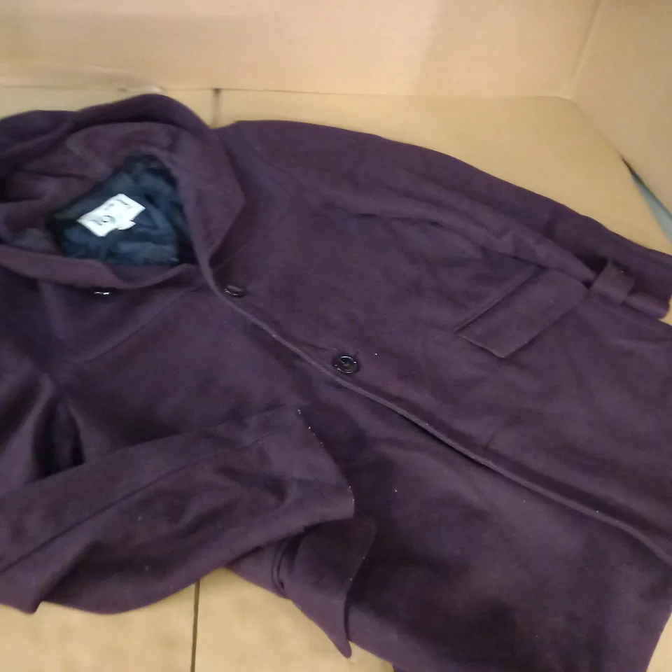 1971 REISS PURPLE HOODED COAT - S