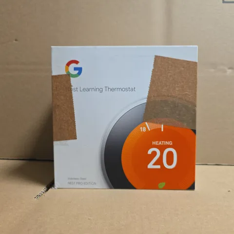 GOOGLE STAINLESS STEEL NEST PRO EDITION LEARNING THERMOSTAT