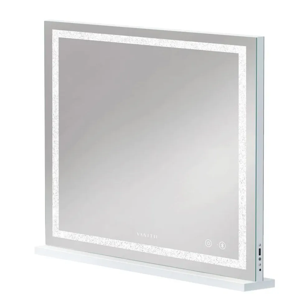 BOXED VANITII CRYSTAL HOLLYWOOD VANITY MIRROR WITH BLUETOOTH-HOLLYWOOD LED STRIP MUSIC MIRROR