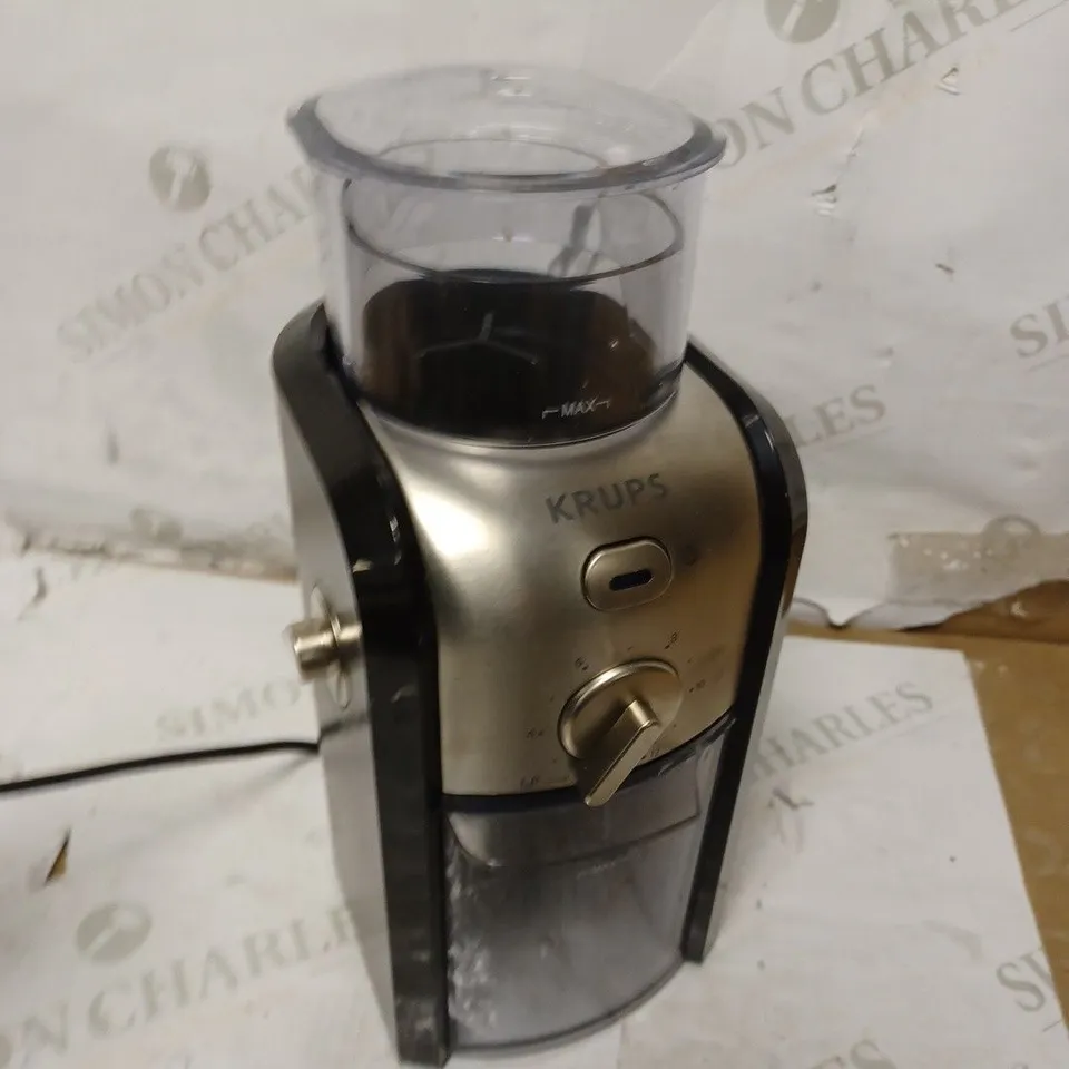 KRUPS EXPERT BURR GRINDER FOR COFFEE BEANS
