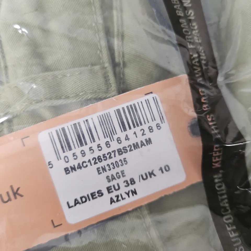 BENCH LADIES TROUSERS – SAGE GREEN – UK 10 
