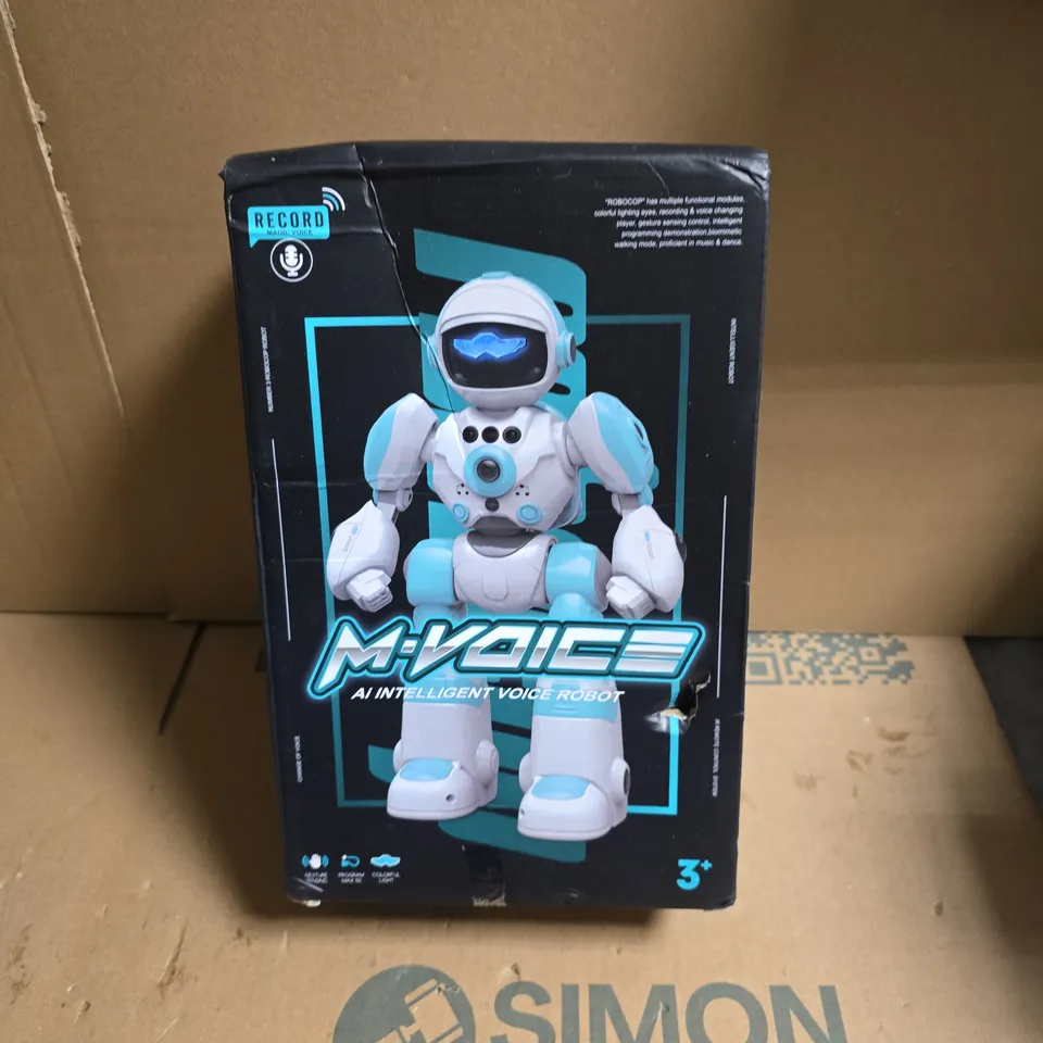 M-VOICE AI INTELLIGENT VOICE ROBOT – BOXED TOY (3+)