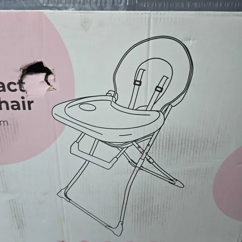 MY BABIIE COMPACT HIGHCHAIR - ROSE BLUSH