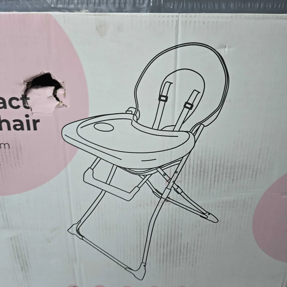 MY BABIIE COMPACT HIGHCHAIR - ROSE BLUSH