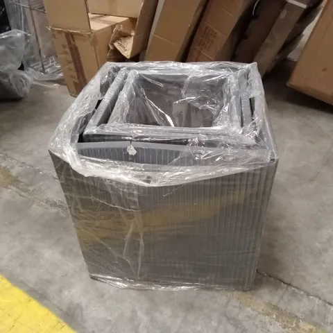SET OF 3 SIDDINGTON SQUARE PLANTERS - GREY