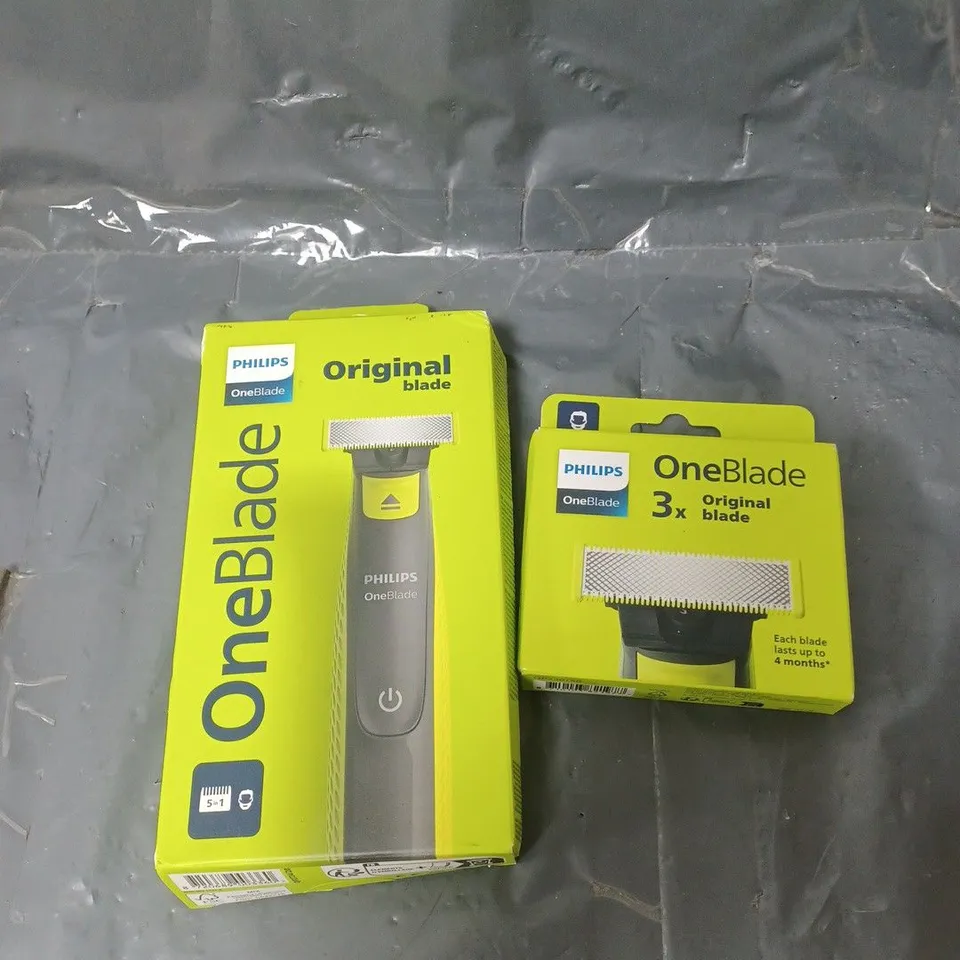 PHILIPS ONE BLADE RAZOR AND REPLACEMENT BLADES