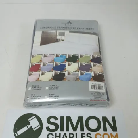 LUXURIOUS FLANNELETTE FLAT SHEET β KING