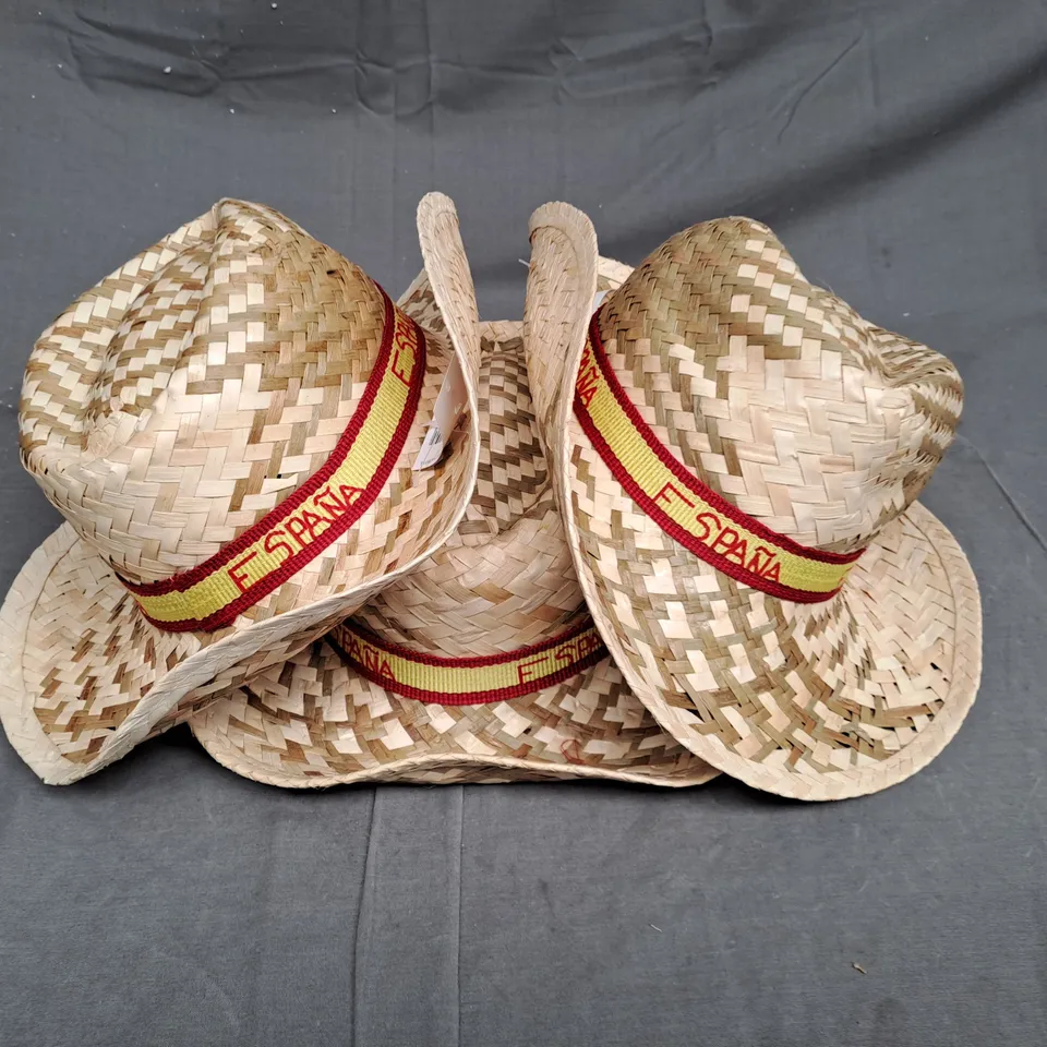 BOX OF APPROXIMATLY 100 SPANISH SOMBRERO HATS 