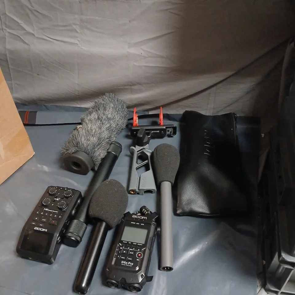 ZOOM H4N PRO PORTABLE AUDIO RECORDER WITH MICROPHONES & WINDSHIELDS