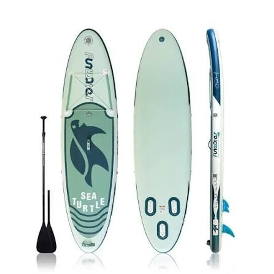 BOXED SEA TURTLES 10'6" INFLATABLE PADDLE BOARD ACCESSORIES MAY BE MISSING