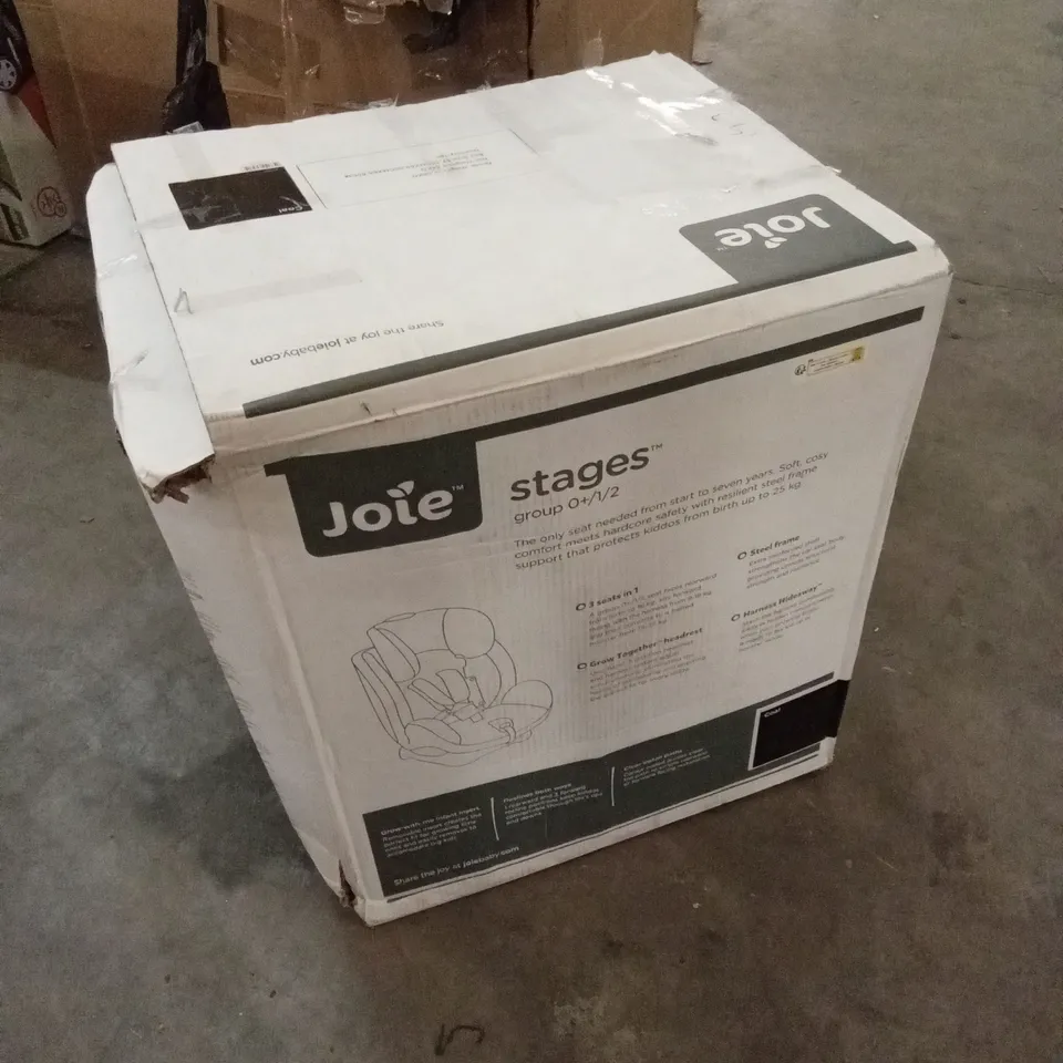 BOXED JOIE STAGES CAR SEAT 
