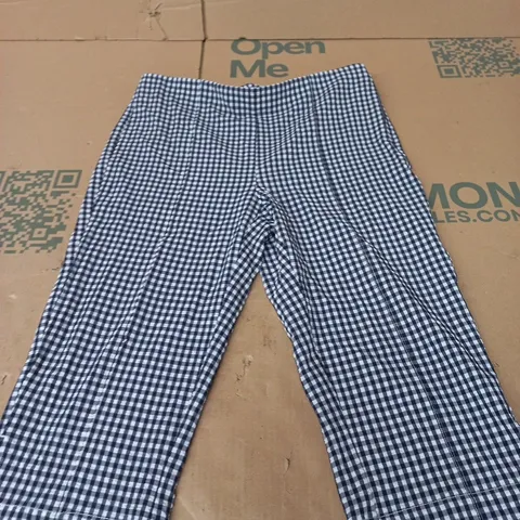 ZARA GINGHAM CHECK TROUSERS – MEN’S SIZE L (EUR/USA) MEX 30, MADE IN CAMBODIA