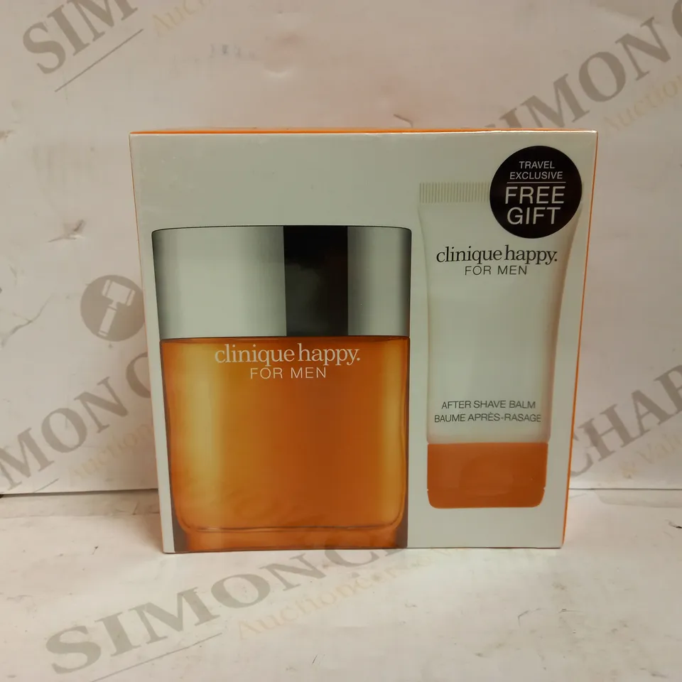 CLINIQUE HAPPY & REFRESHED SET FOR MEN INCLUDING EAU DE TOILETTE 100ML & AFTER SHAVE BALM 50ML